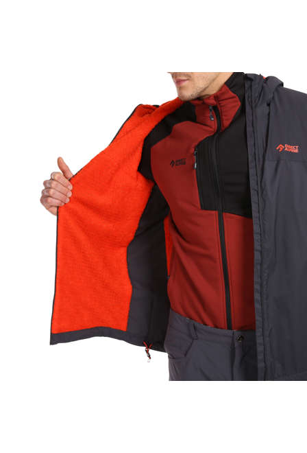 Fotogalerie Pánská větruodolná zateplená bunda ALPHA JACKET navy/anthracite